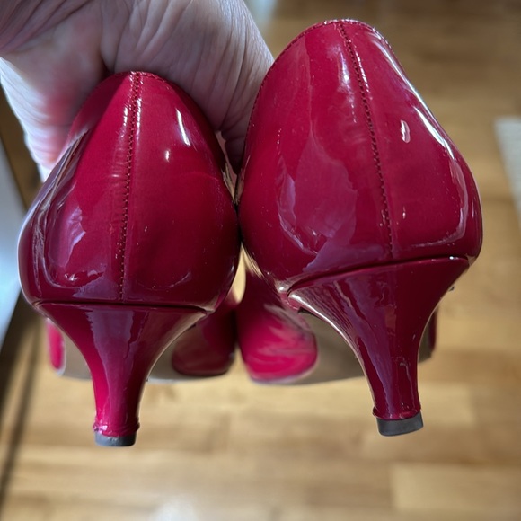 Pink Patent Kitten-Heel Shoes - Picture 13 of 15